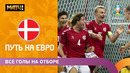 Все голы сборной Дании в отборочном цикле ЕВРО-2020