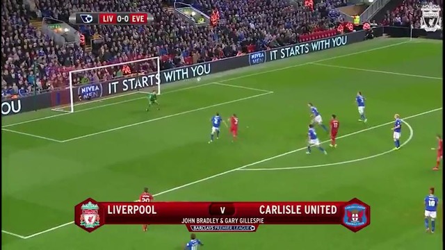 Liverpool FC 1-1 (3-2) Carlisle Utd Carling Cup 23/09/2015