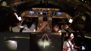 Мягкая посадка и интенсивное торможение на полосе Боинга 777
