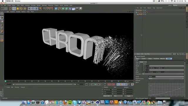 Cinema 4D r14 Tutorial: Particles Transition to Text – PolyFX