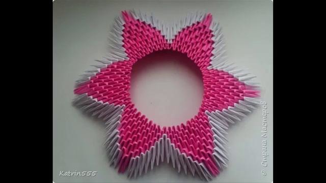 Модульное оригами. Чудо лотос. Мастер-класс