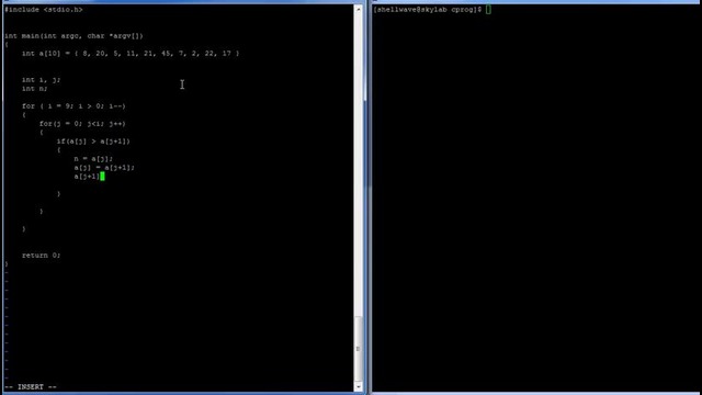 C Programming in Linux Tutorial #027 – Bubble Sort