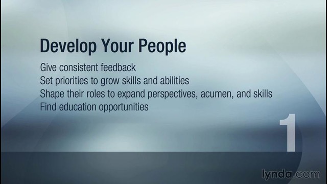 05 – Develop others and build a talent pipeline