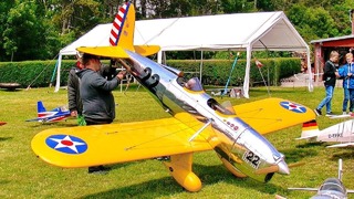 Гигантская радиоуправляемая модель самолёта RYAN YPT-16