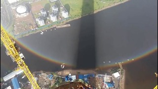 Круглая радуга над Санкт-Петербургом