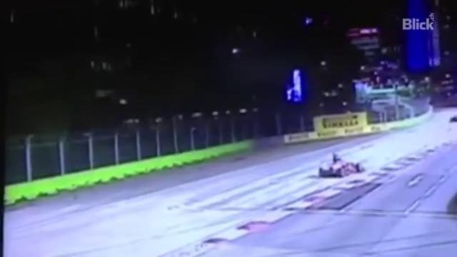 Singapore GP 2013: CCTV footage of the Alonso/Webber taxi incident