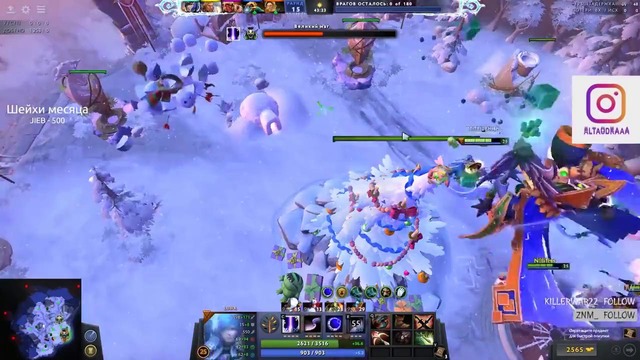 Dota 2 Altaoda Убили Рубика и Выпал Рошан! – Прохождение Абуз ПРистанище Зимы