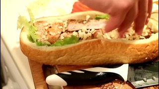 Сэндвич под прессом. Рецепт мега-бутерброда