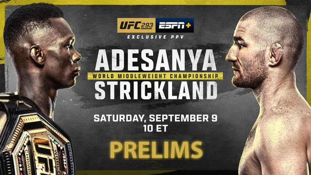 UFC 293: Адесанья vs. Стрикленд (Предварительный кард) 10.09.2023 | Adesanya vs. Strickland