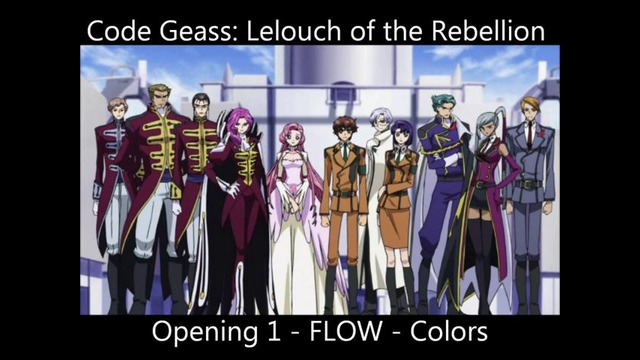 All Code Geass Lelouch of the Rebellion(+R2) Openings and Endings (480р)