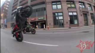 Трюки на Мотоциклах и Погоня Полиции за БайкеромHD