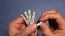 Fold a Spooky Origami Hand Skeleton! Designed by Jeremy Shafer