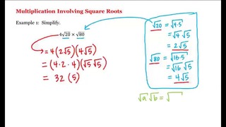 1 – 14 – Multiplication Involving Square Roots (5-33)