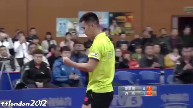 Xu Xin vs Fan Shengpeng (China Super League 2016)