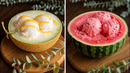 Only 2 Ingredients! Watermelon & Melon Ice Cream — The Perfect Summer Dessert