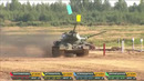 Показательные заезды конкурса «Танковый биатлон» АрМИ-2020 на полигоне Алабино