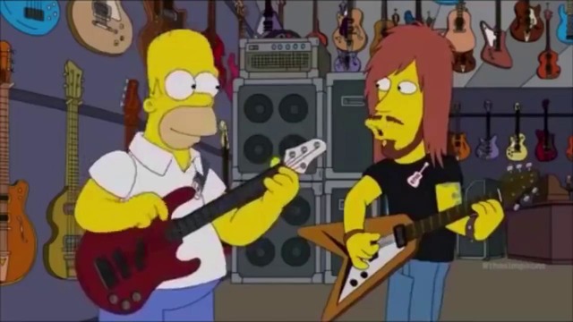 Гомер симпсон играет на бас гитаре ► homer simpson plays bas guitar