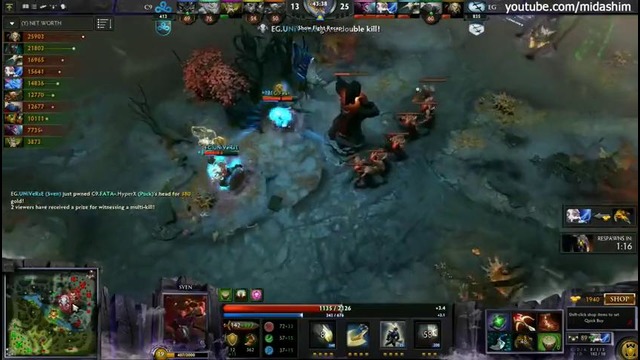 C9 vs EG- DreamLeague Season 2 Grand Final (game 1)