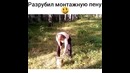 Разрубил Монтажную пену