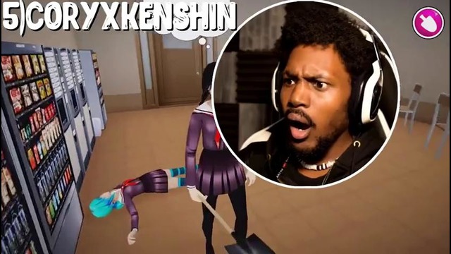 Реакция Летсплейщиков на Первое Убийство Игры Yandere School