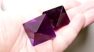 Как самому вырастить фиолетовые кристаллы из соли