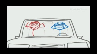 Dick Figures | Как я слушаю dubstep в машине