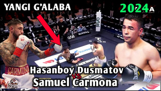 Хасанбой Дусматов – Самуэль Кармона | Hasanboy Dusmatov Samuel Carmona yangi jangi 2024 to’liq