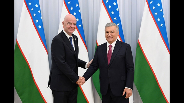 Shavkat Mirziyoyev FIFA rahbarini qabul qildi