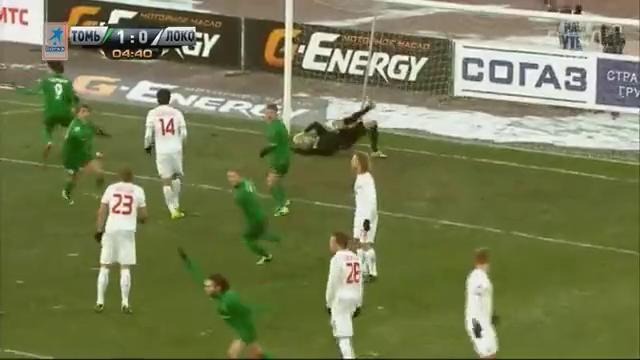 Томь (Томск) – Локомотив (Москва) 2:0 Видеообзор