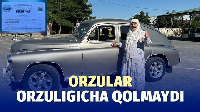 Namanganlik onaxon 75 yoshida “prava”li bo‘ldi
