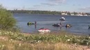На снегоходе через Волгу