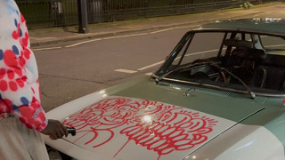 Classic Alfa Romeo gets graffitied in London