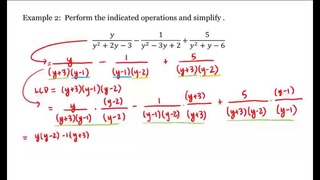 3 – 12 – Adding and Subtracting Rational Expressions (8-03)