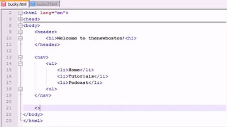 HTML5 Tutorial – 3 – Setting up the body