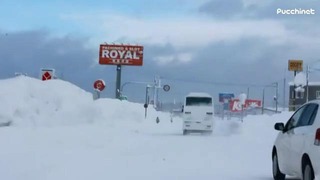 Жуткий снегопад в Японии