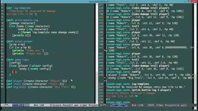 Пишем простую RPG на Clojure. Part 2