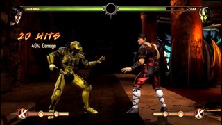 Mortal Kombat 9 – Liu Kang 39-58% Combos (в собственном исполнении)
