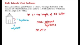 7 – 9 – Right Triangle Word Problems (3-84)