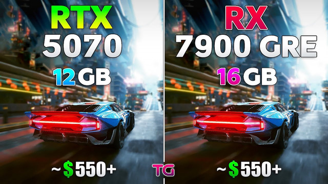 RTX 5070 vs RX 7900 GRE – Test in 10 Games | 1440p