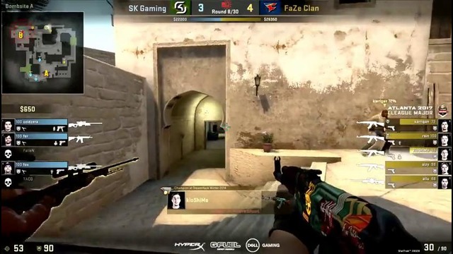 ELEAGUE Major 2017: Faze vs SK (mirage) CS:GO