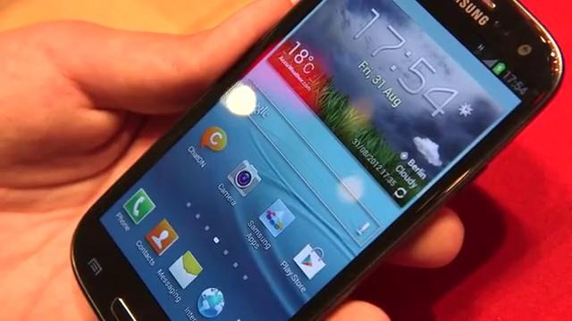 IFA 2012: Samsung Galaxy S III running Android 4.1 Jelly Bean
