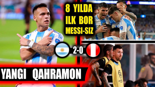 COPA AMERIKA 2024: Argentina 2-0 Peru ilk bor Messisiz o’yin biroq yangi qahramon bor