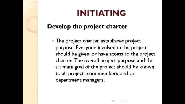Initiating Phase – Fundamentals of project management