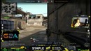 NaVi S1mple playing CSGO MM on Dust 2 (twitch stream)