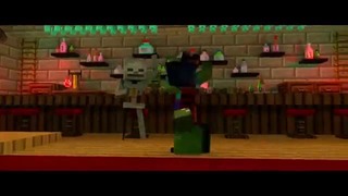 Майнкрафт мульты Скелет и Зомби#2 Minecraft animation
