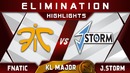 Highlights Fnatic vs J.Storm на вылет Сетка лузеров The Chongqing Major 23.01.2019