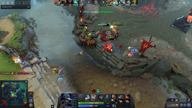 Dota 2 Attacker Best Kunkka 1 Shot Hero