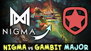 NIGMA vs Gambit — insane Aegis Snatch on ESL online Major