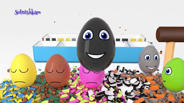 Яйца с сюрпризом и молоток Учим цвета Surprise eggs 2 Развивающий мультик для детей