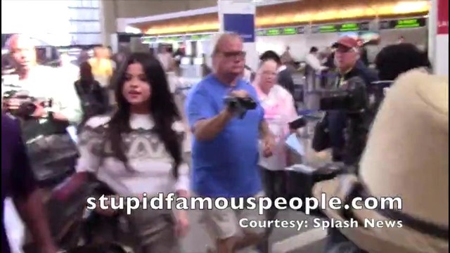 Selena Gomez is Happy Beautiful at LAX Airport 2015